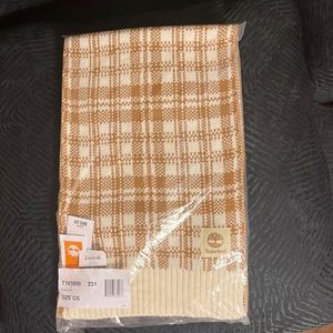 TIMBERLAND Plaid Scarf - Beige/Brown - NWT